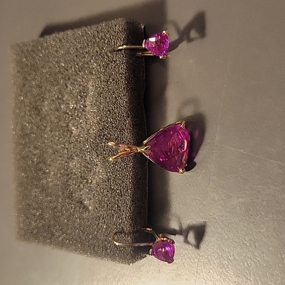 Vintage Avon Triangle Earrings and Pendant